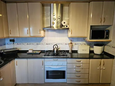 Una cocina o zona de cocina en Villa Cariño