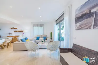 Zona de estar de Villa Inge en Platja d'Aro