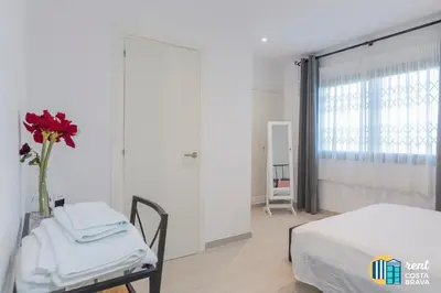 Cama o camas de una habitación en Villa Inge en Platja d'Aro