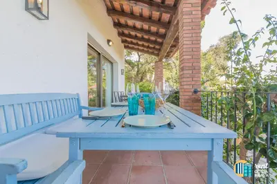 Un balcón o terraza de Villa Inge en Platja d'Aro