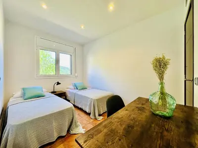 Cama o camas de una habitación en Miramar CostaBravaSi