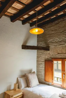 Cama o camas de una habitación en Bravissimo Calderes El Bou, with river view