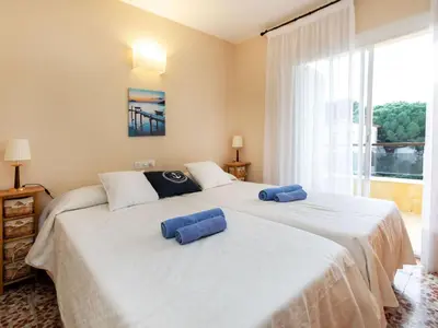 Cama o camas de una habitación en Apartment Venecia-2 by Interhome