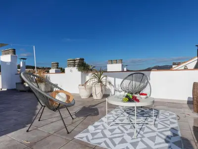 Un balcón o terraza de Apartment Jardins de S'Agaro by Interhome