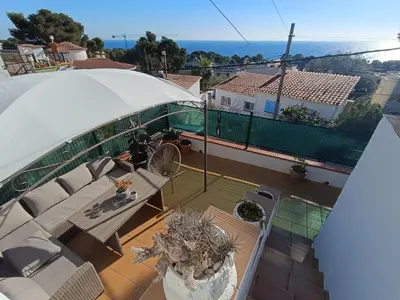 Un balcón o terraza de Playa de Aro vista mar - Pura Vida apartment