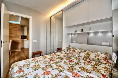 Cama o camas de una habitación en Apartment Columbo