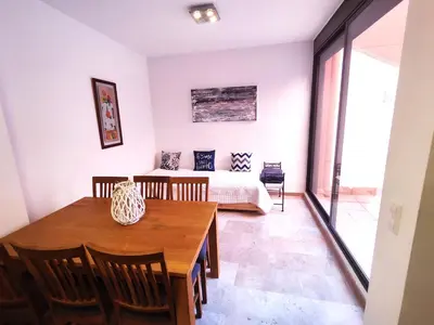 Zona de estar de Apartamento a 150m de la playa
