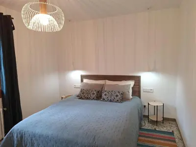 Cama o camas de una habitación en Torre els Rosers - villa familiar
