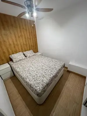 Cama o camas de una habitación en Apartamento a 10 min de la Playa - Parking Privado