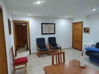 Zona de estar de Apartment mit Bergblickterrasse bei Lloret de Mar