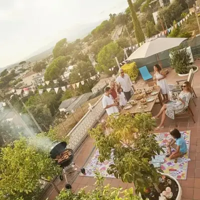 Apartment mit Bergblickterrasse bei Lloret de Mar
