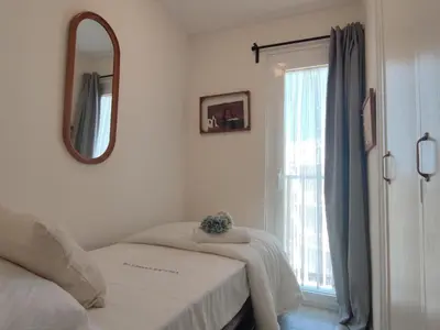 Cama o camas de una habitación en Apartamento Espectacular Frente al Mar en Playa de Aro, Costa Brava - ES-209-76