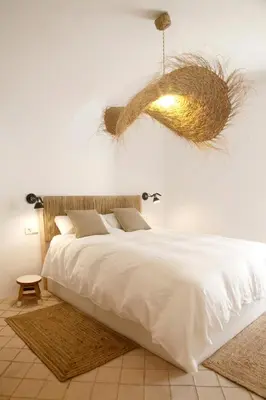 Cama o camas de una habitación en Maram Brava casa centro Begur Metge Pi