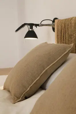 Cama o camas de una habitación en Maram Brava casa centro Begur Metge Pi