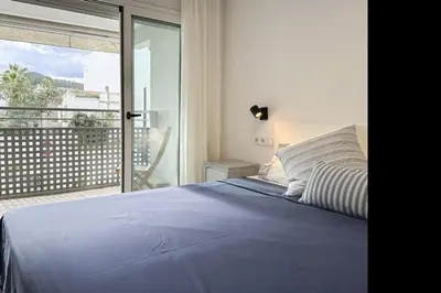 Cama o camas de una habitación en LETS HOLIDAYS Cozy apartment near beach Tossa 2