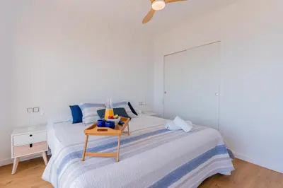 Cama o camas de una habitación en Apartamento Boheme Sagaró
