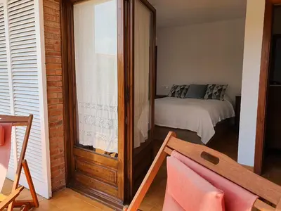 Cama o camas de una habitación en COSTA BRAVA SUITES Casa El Turó de Sagaró