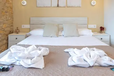 Cama o camas de una habitación en Mas Pigem