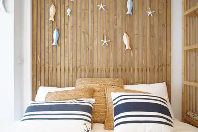 Cama o camas de una habitación en Bambu Beach Studio by BHomesCostaBrava