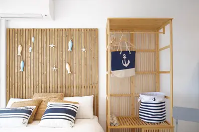 Cama o camas de una habitación en Bambu Beach Studio by BHomesCostaBrava