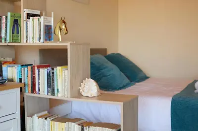 Biblioteca en el apartamento