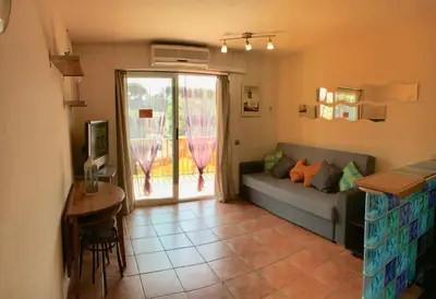 Zona de estar de Apartamento con vistas a Mar en Lloret de Mar