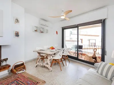 Zona de estar de Apartment Atic Cap Tossa by Interhome