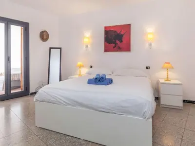 Cama o camas de una habitación en Apartment Atic Cap Tossa by Interhome