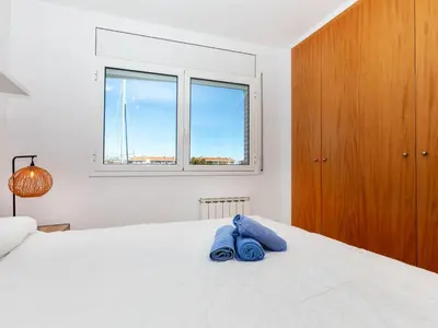 Cama o camas de una habitación en Apartment Punta Prima by Interhome