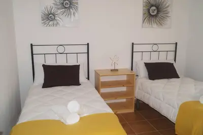 Cama o camas de una habitación en Refugio en el centro de Palamós