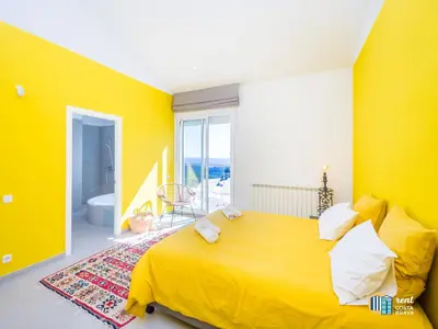 Cama o camas de una habitación en Villa Azalia en Mas Nou Platja d'Aro