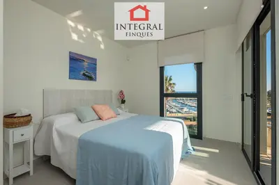 Cama o camas de una habitación en Port Nou Apartament Palamós