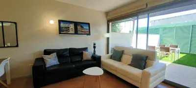 Zona de estar de Apartamento Mar&Pol jardín privado y mascotas bienvenidas
