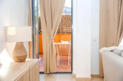 Cama o camas de una habitación en AL41 Preciosa planta baja Fenals
