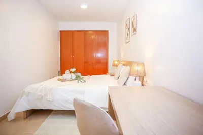 Cama o camas de una habitación en AL41 Preciosa planta baja Fenals
