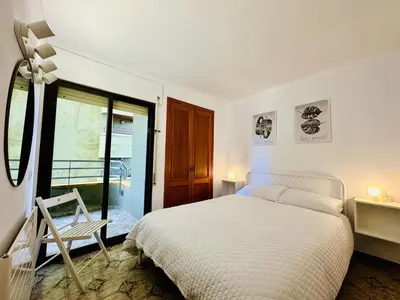 Cama o camas de una habitación en Mar i Vent 3 CostaBravaSi