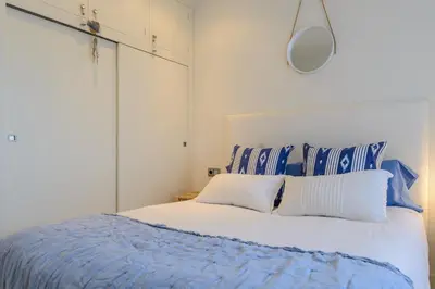 Cama o camas de una habitación en Flateli La Fosca