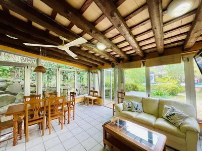 Zona de estar de Villa Lotus by Costabravaway