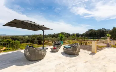 Jardín al aire libre en Mas CasaGran
