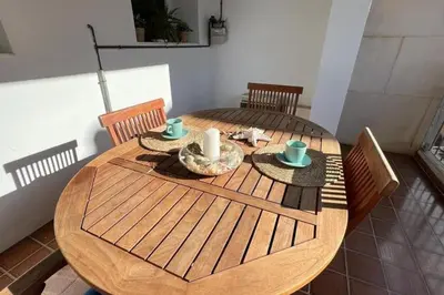 Zona de estar de Apartamento en Palamos delante del mar