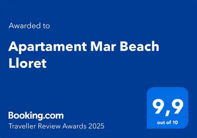 Certificado, premio, señal o documento que está expuesto en Apartament Mar Beach Lloret