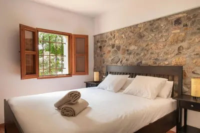 Cama o camas de una habitación en Can Mulo