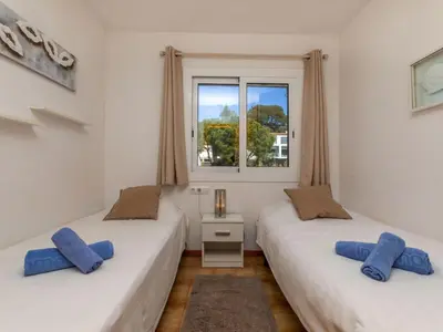 Cama o camas de una habitación en Apartment Voramar by Interhome