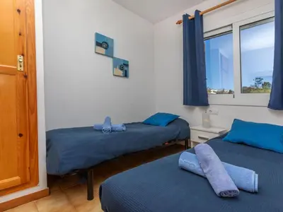 Cama o camas de una habitación en Apartment Voramar by Interhome