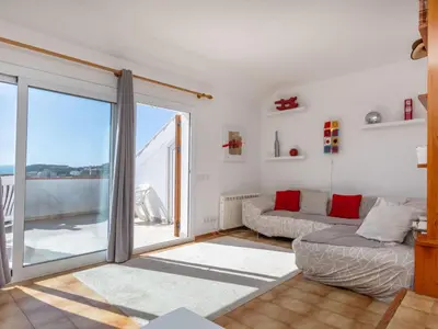 Zona de estar de Apartment Voramar by Interhome