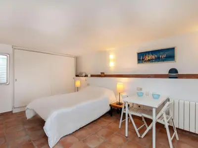 Cama o camas de una habitación en Holiday Home Palmar by Interhome