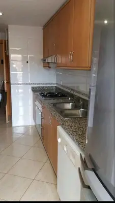 Una cocina o zona de cocina en Sea blue