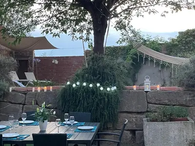 Jardín al aire libre en Can Paulí