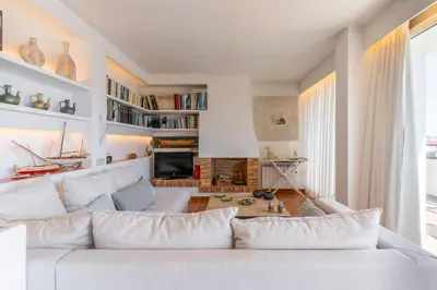 Zona de estar de Apartamento Calella Park parking y piscina - WeHost Costa Brava