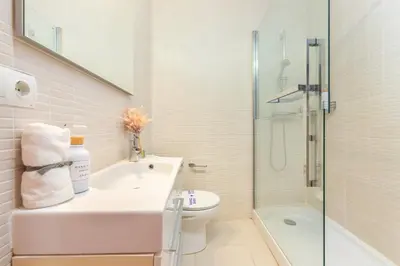 Un baño de II Apartamento frente al mar en Tamariu